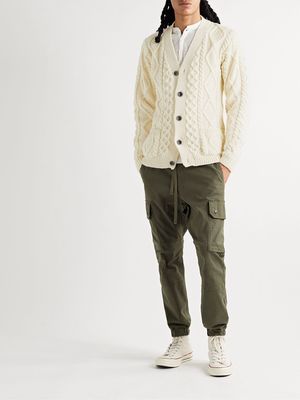 Blind Flowers Cable-Knit Wool Cardigan from Howlin
