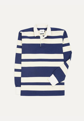 Stripe Cotton Rugby Shirt from Drakes